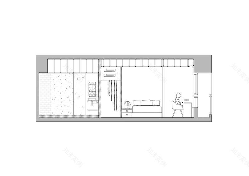 板橋漢生東路林宅-小坪數空間的弧形天花板設計-11