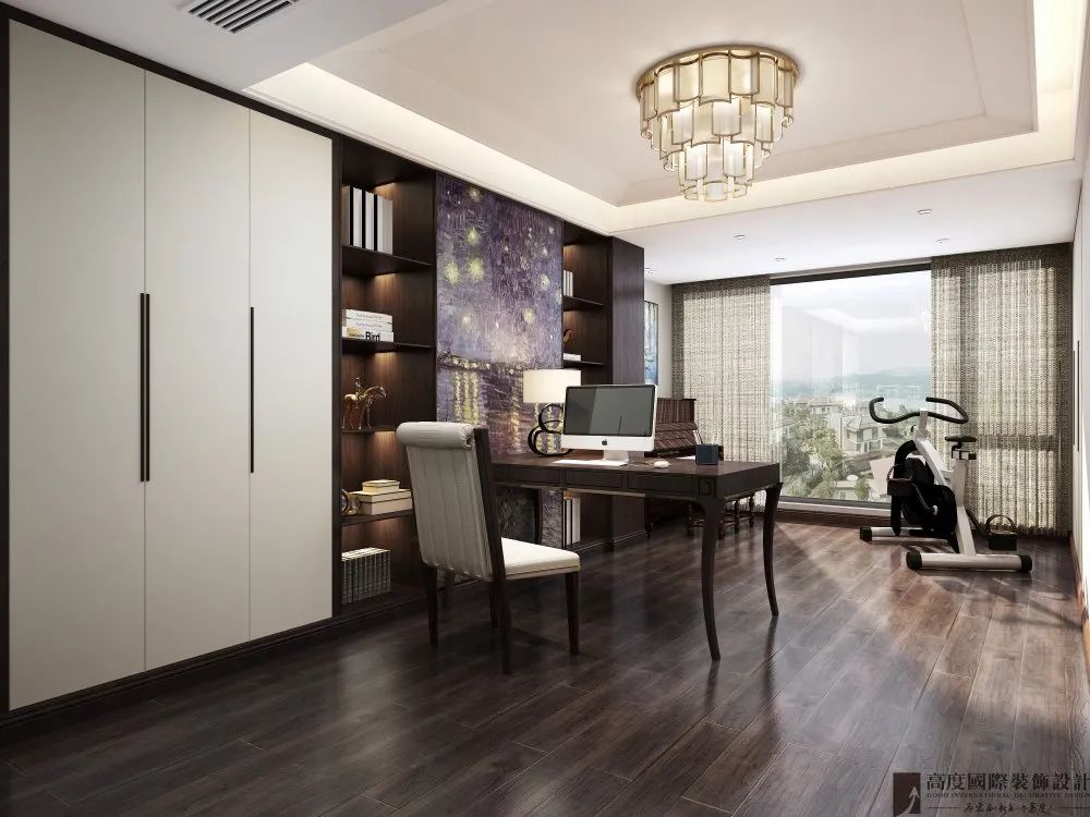 意式新奢华蓝白空间丨高度国际装饰设计集团武汉公司-55