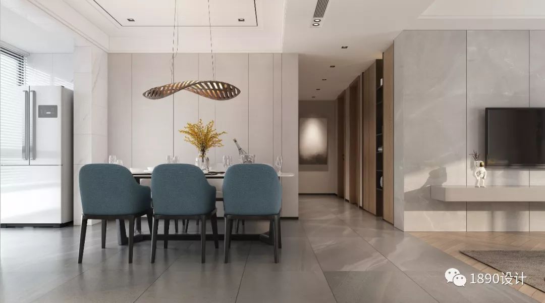 万科森林公园 242㎡通厅设计，折纸概念让空间更立体-27