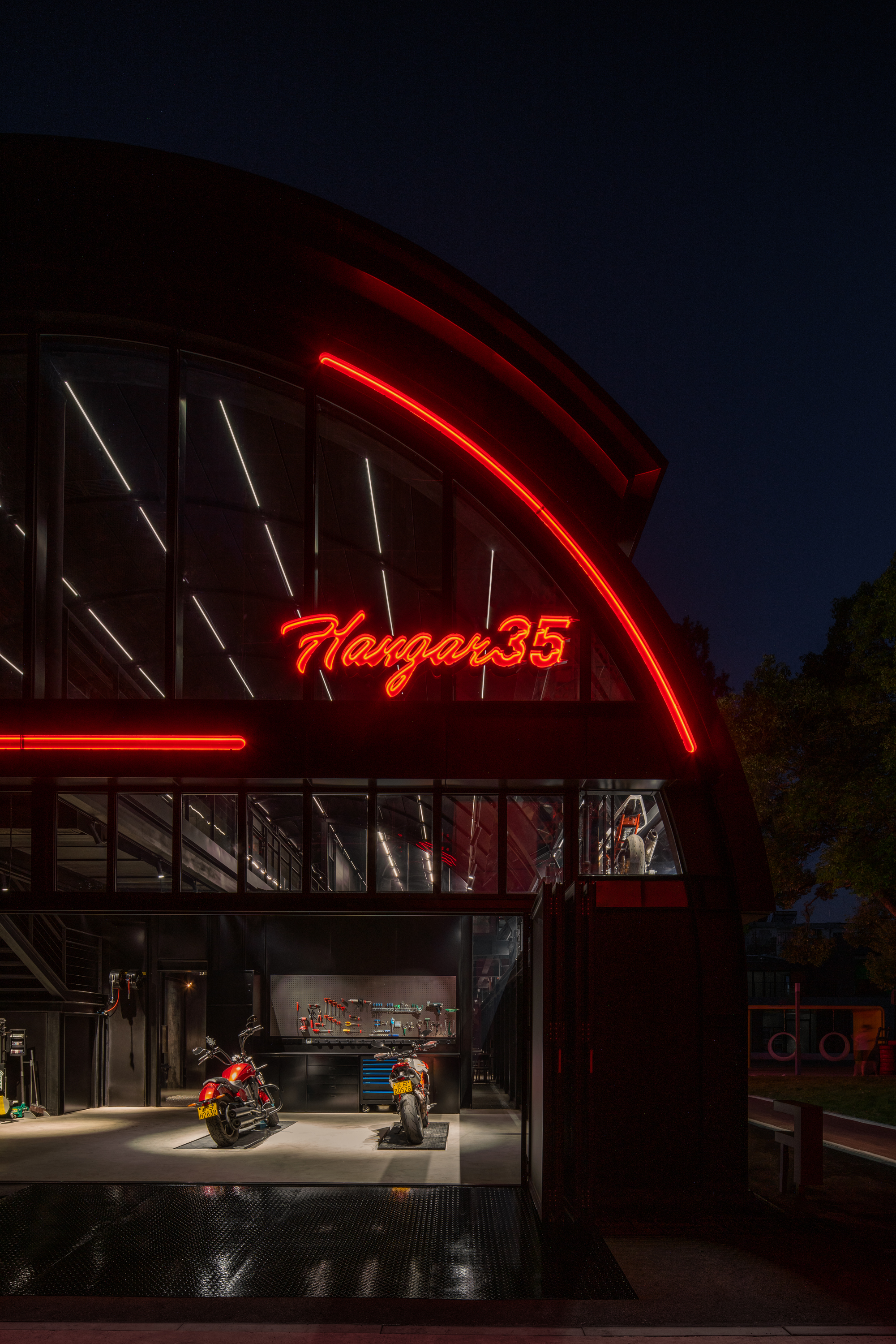 Hangar35 摩托俱乐部丨中国宁波-28