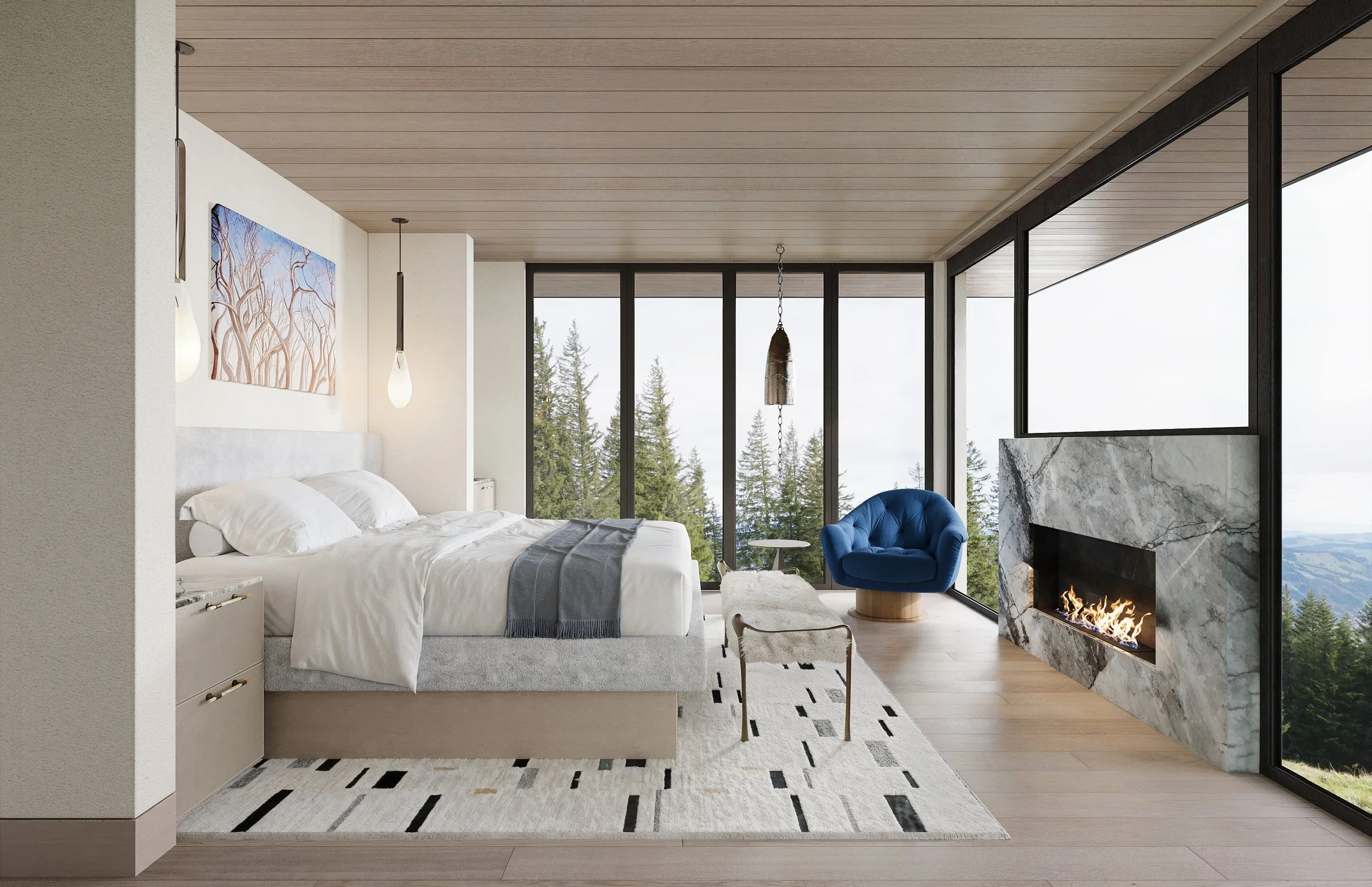 阿尔卑斯台地；高山露台（ 由于不清楚Alpine具体所指，如果Alpine是指阿尔卑斯山，此处可译为阿尔卑斯台地 ；如果结合上下文，只是表达高山的意思，则可译为高山露台  ）丨中国达州丨HSH Interiors,Smith Design Group-3