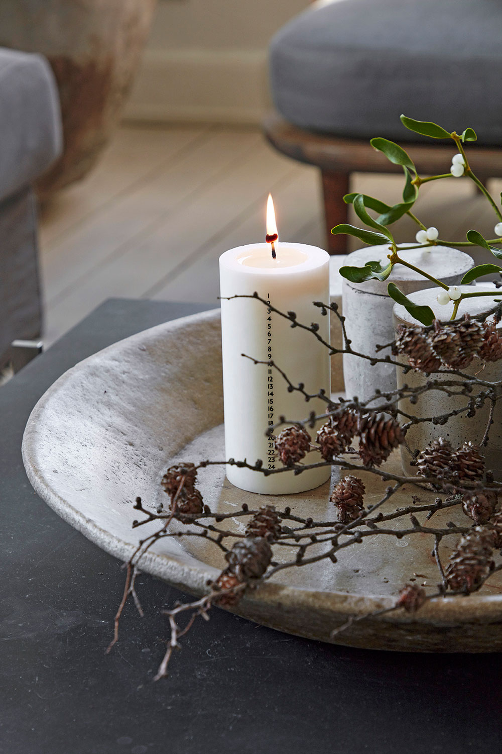 温馨丹麦冬季家居，极简圣诞装饰-3