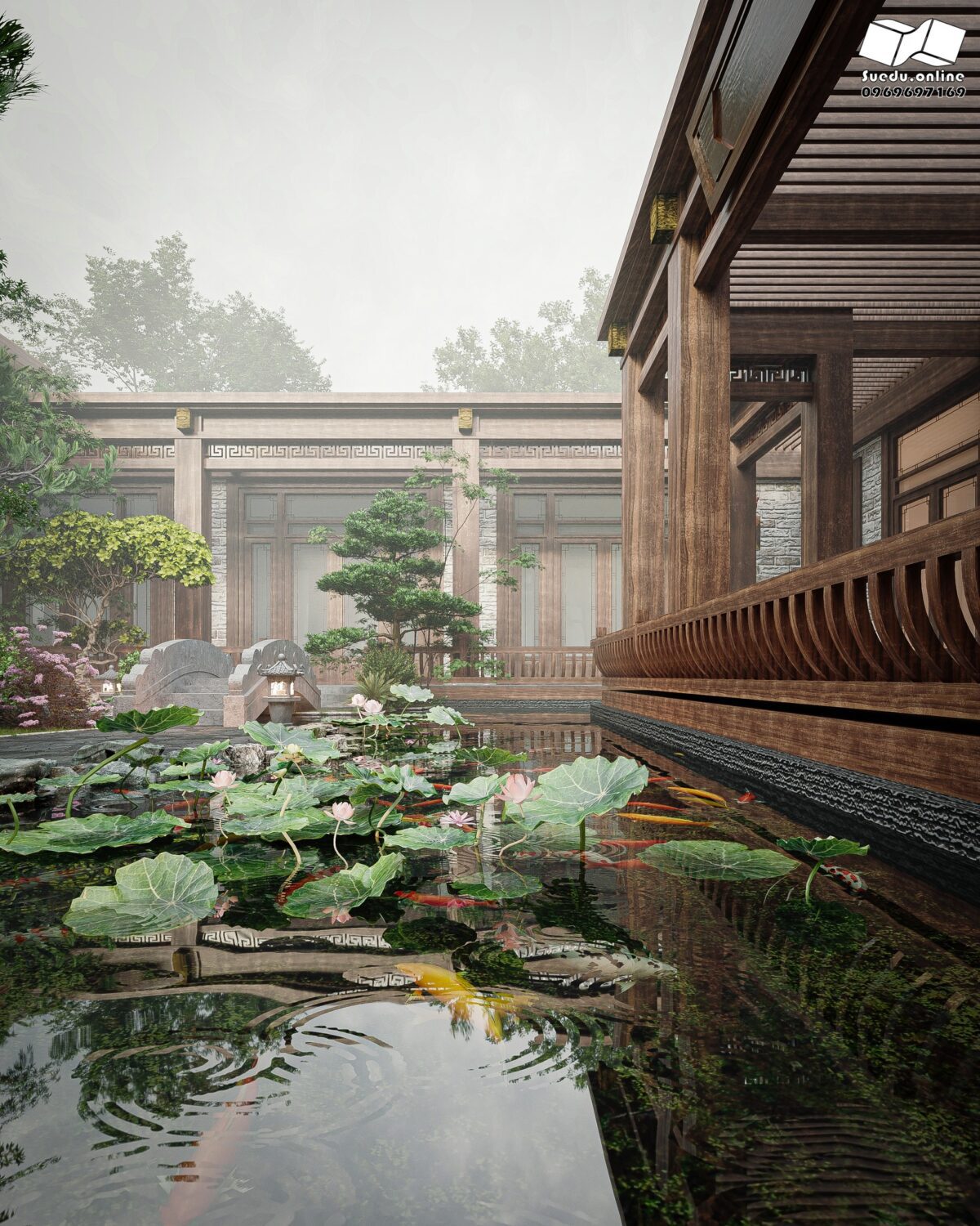 免费的SketchUp花园外部模型丨Phan Thuc-15