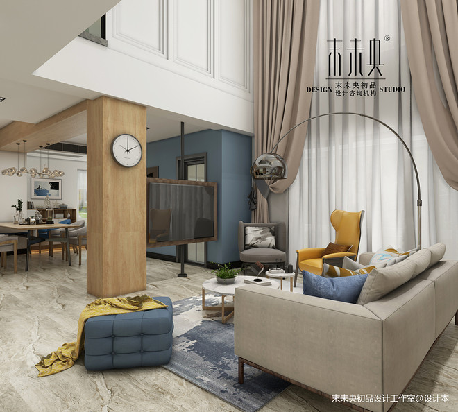 郎溪悦府225m²复式北欧风装修案例丨末未央室内设计组（硬装）,末未央墅美软装组（软装）-21