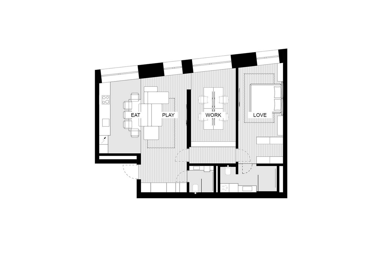 原木+活力橙 整个空间既舒适又有张力！-17