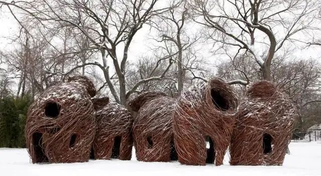 森林幻想家 | Patrick Dougherty 的树枝艺术-32