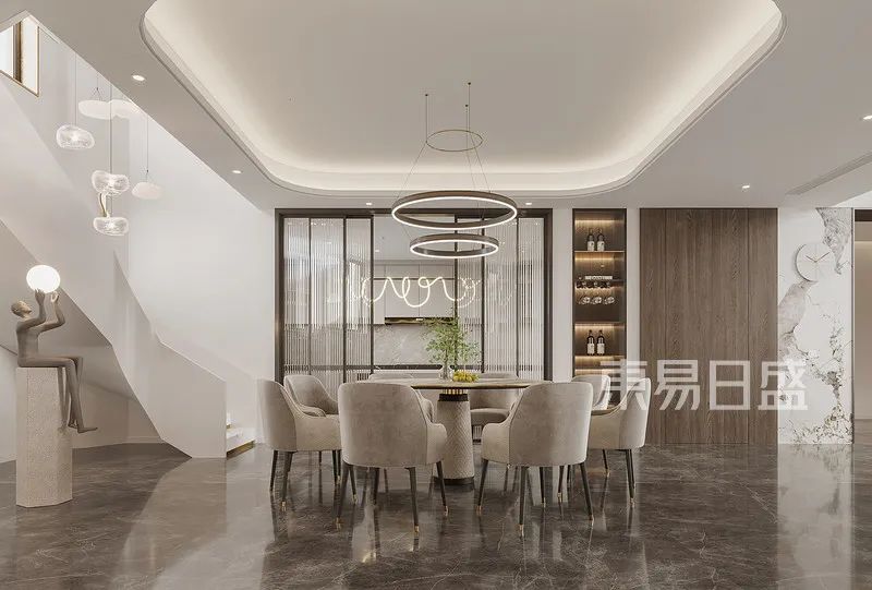 208㎡新中式混搭现代风，东方情怀的新式表达-13