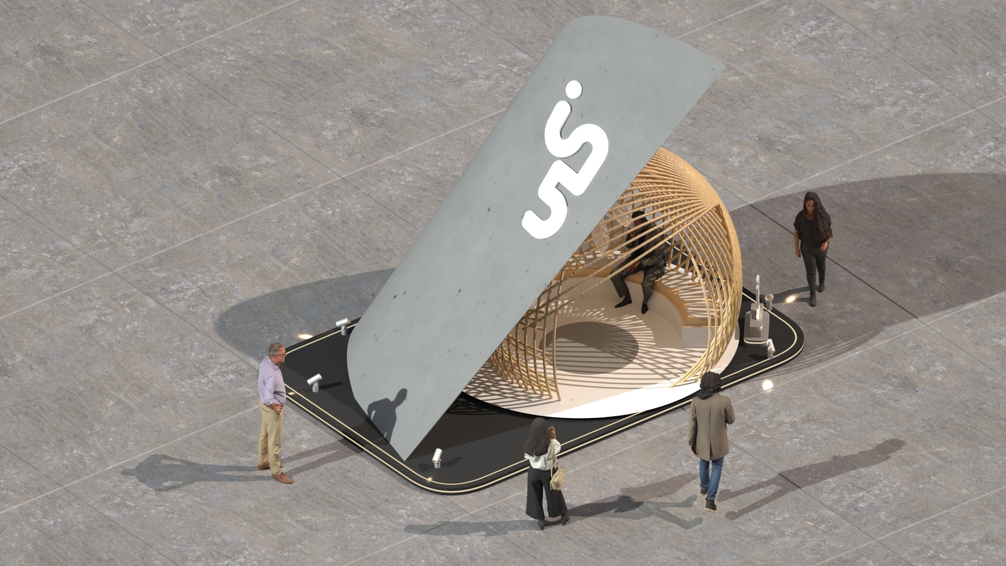 dubai design week stand design for in5design-3