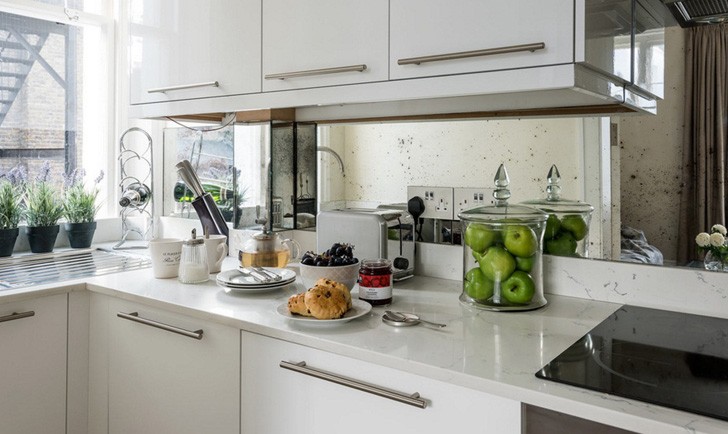 伦敦一居室公寓的斯堪的纳维亚风格混搭-8