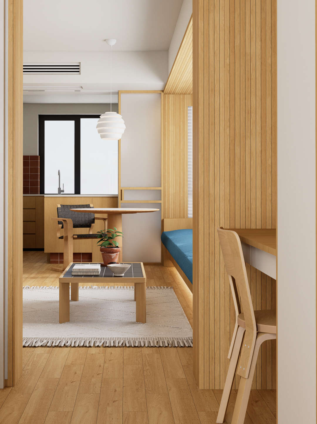 杭州融创金城未来海澜湾90㎡住宅设计丨中国杭州丨本空设计工作室-30