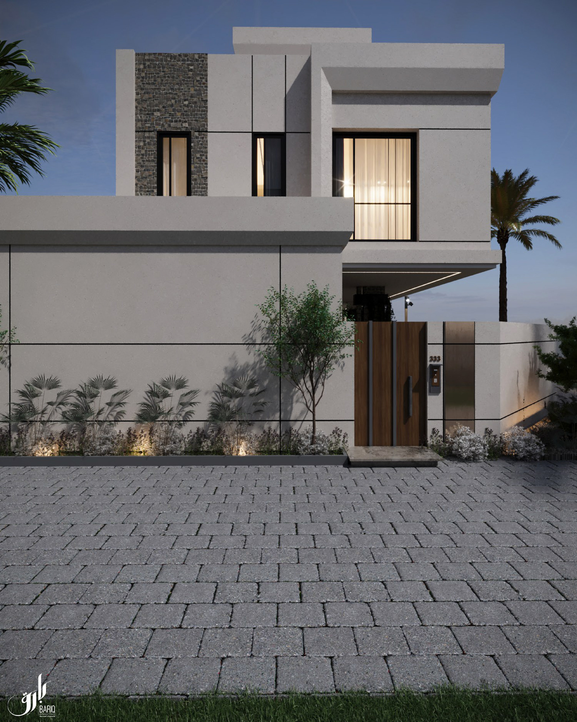 KSA 别墅项目外观施工图丨Bariq Consultants-17