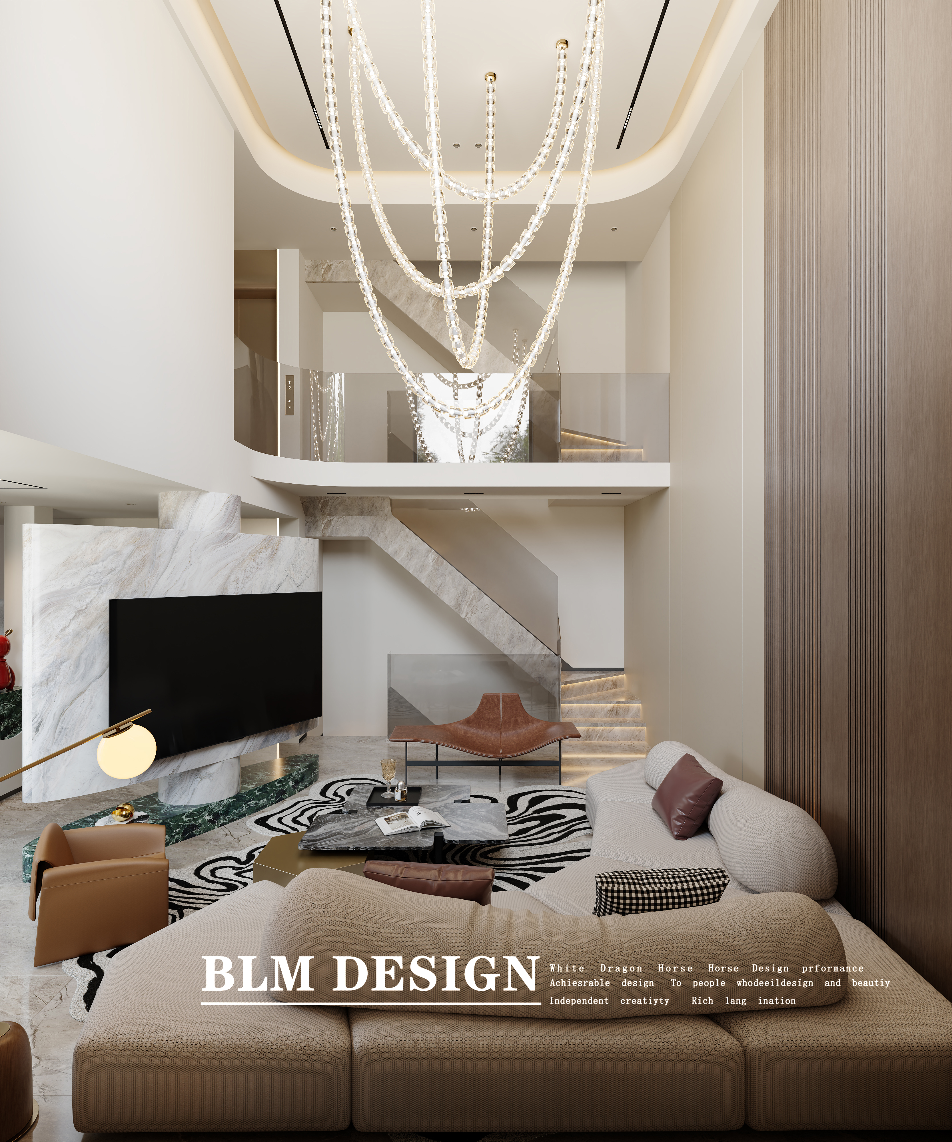 挑空家装效果图案例-0