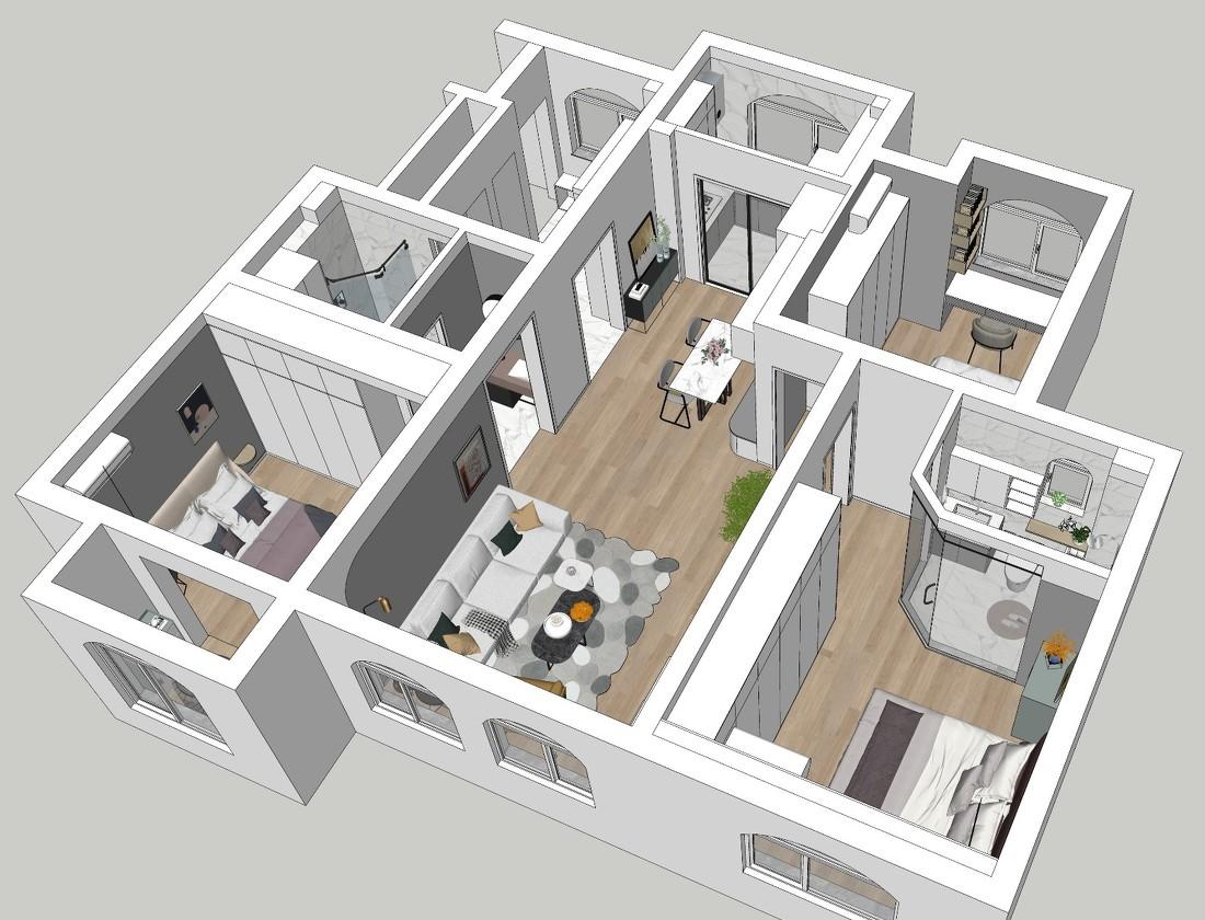 空姐之家 | 舒适实用空间设计-12