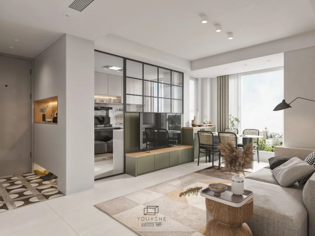 复古绿雅家居设计丨中国上海丨由舍空间设计-18