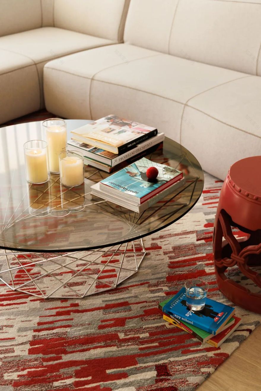 祎间设计|203㎡中鹰黑森林|时光褶皱里的功能美学-31