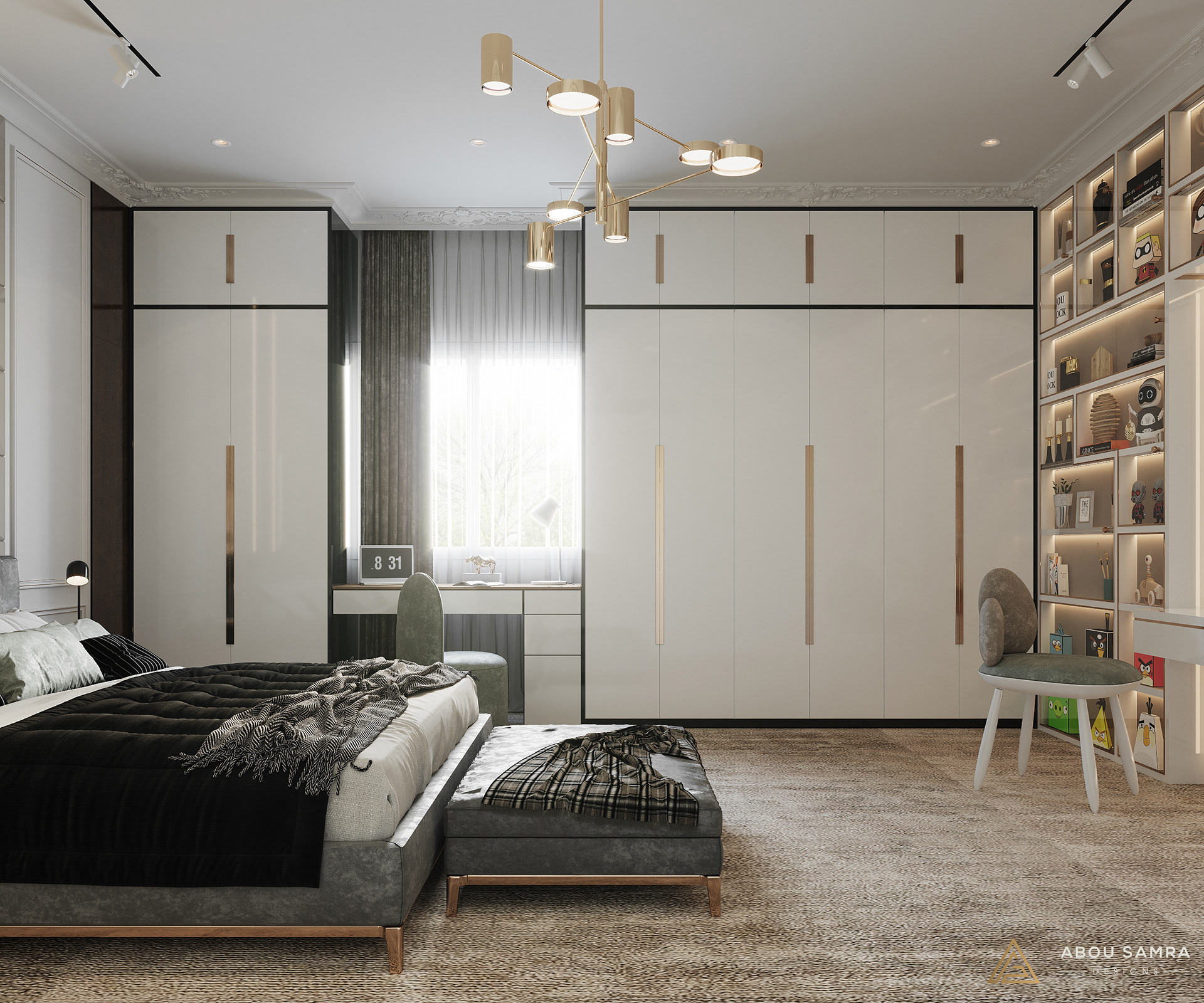 Boy Bedroom 室内设计丨沙特阿拉伯丨Abou Samra Group-16