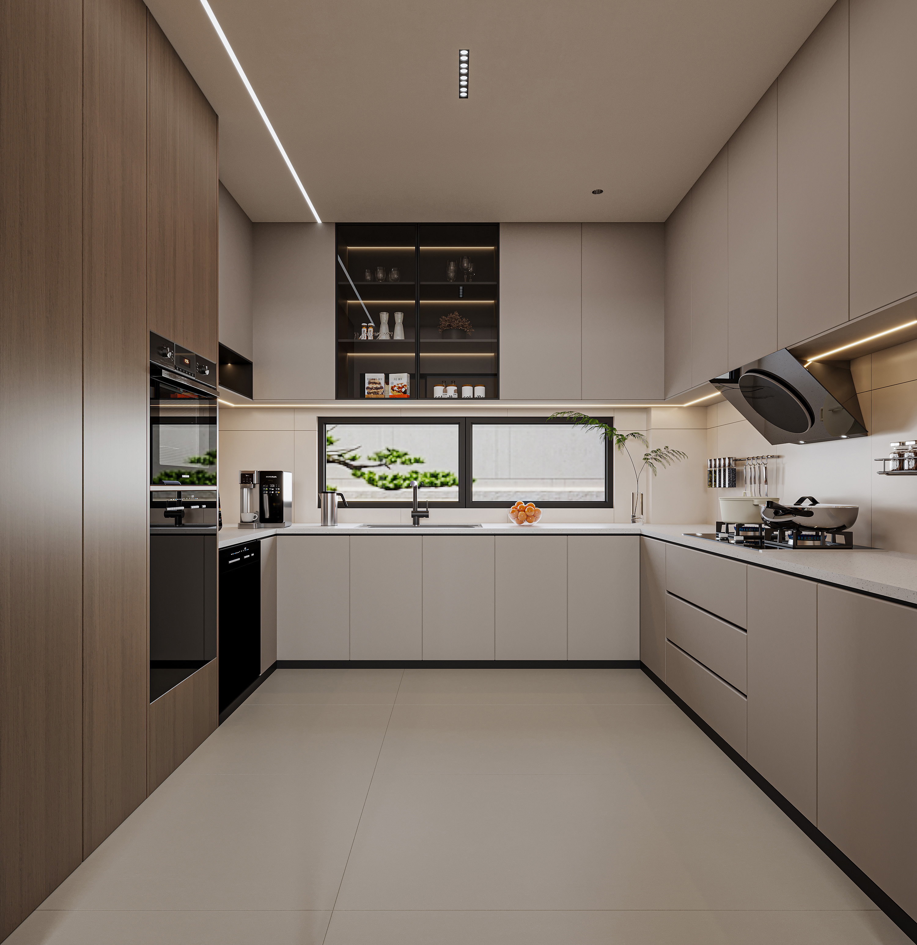 现代简约风别墅全屋全景-3