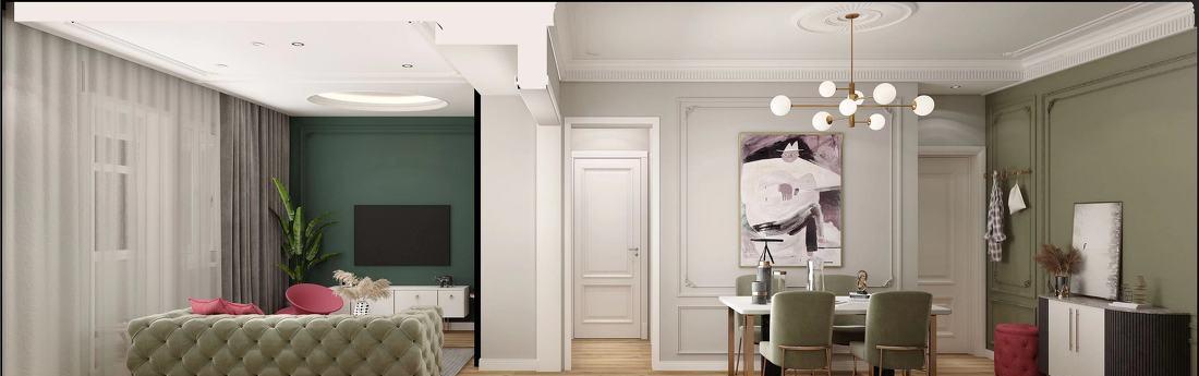 法式小精致家居设计,浪漫色彩与巧妙布局的完美融合-5