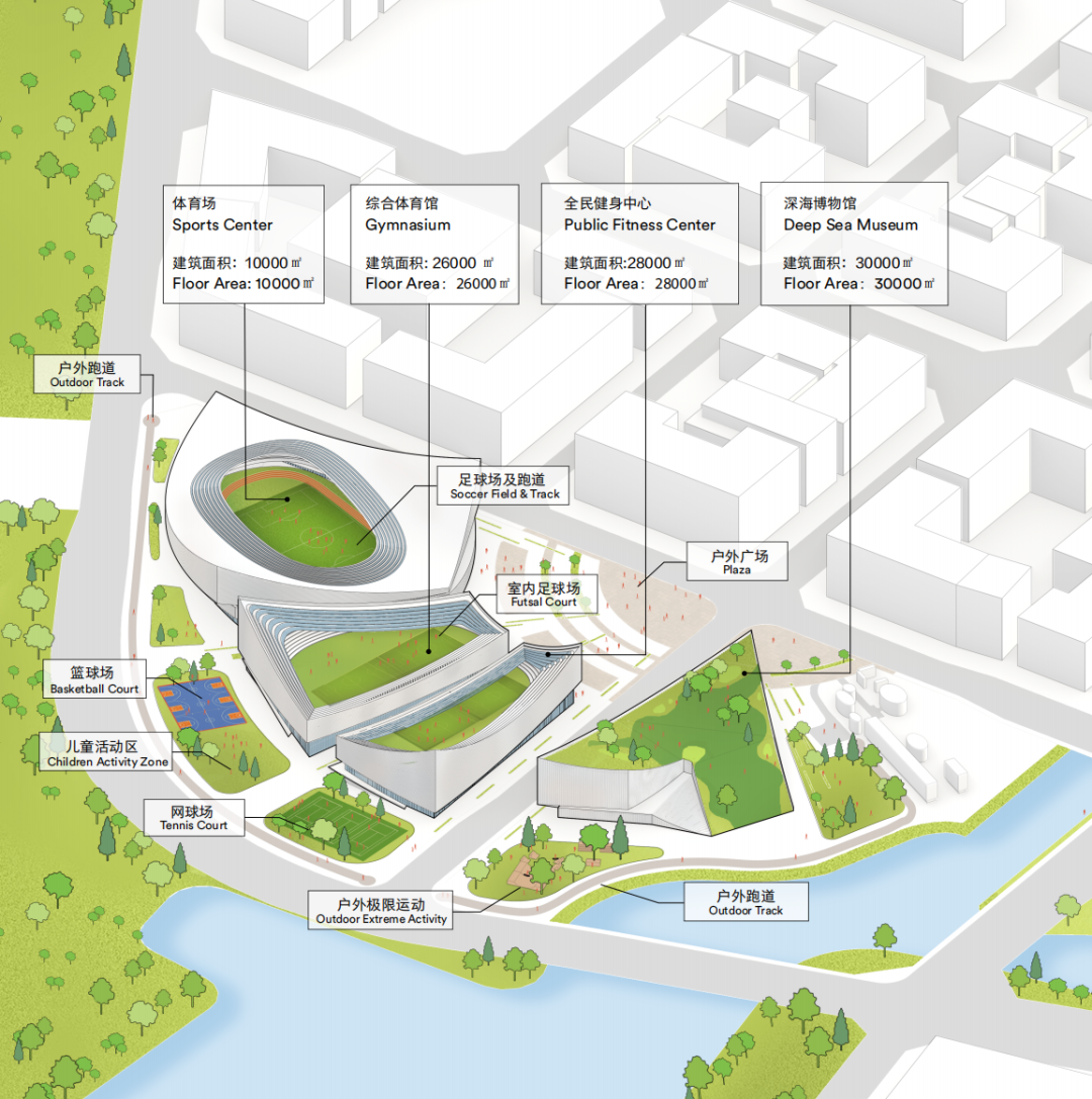 三亚崖州湾科技城文体中心丨中国三亚丨CHAP+清华同衡+中信设计院-10