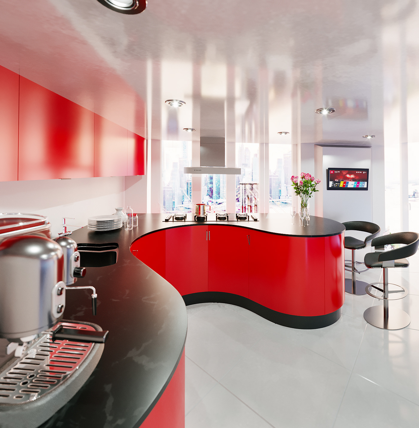 Anastasiya Gushchina丨展厅丨Interior Design for an apartment in Moscow-1