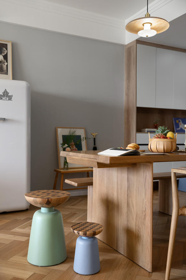 90㎡精装房爆改,复古风格摄影家专属家-22