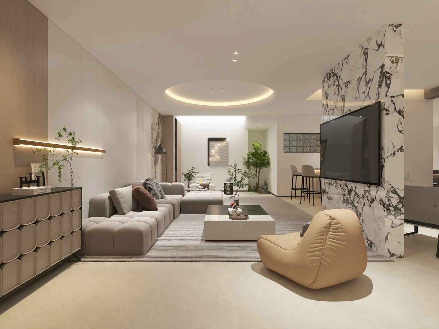 极简奶油白，治愈每一寸空间-2