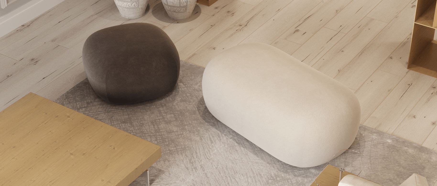 170㎡浅色系公寓设计 方寸之间，皆是雅韵！-5