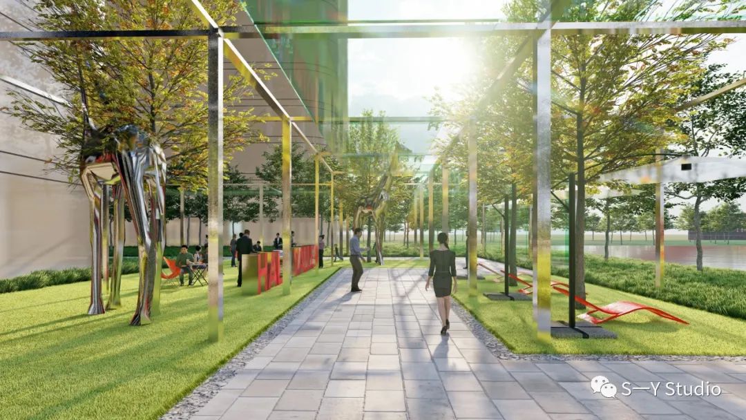 杭州钱湾智谷办公庭院设计丨中国杭州丨SY 工作室-28