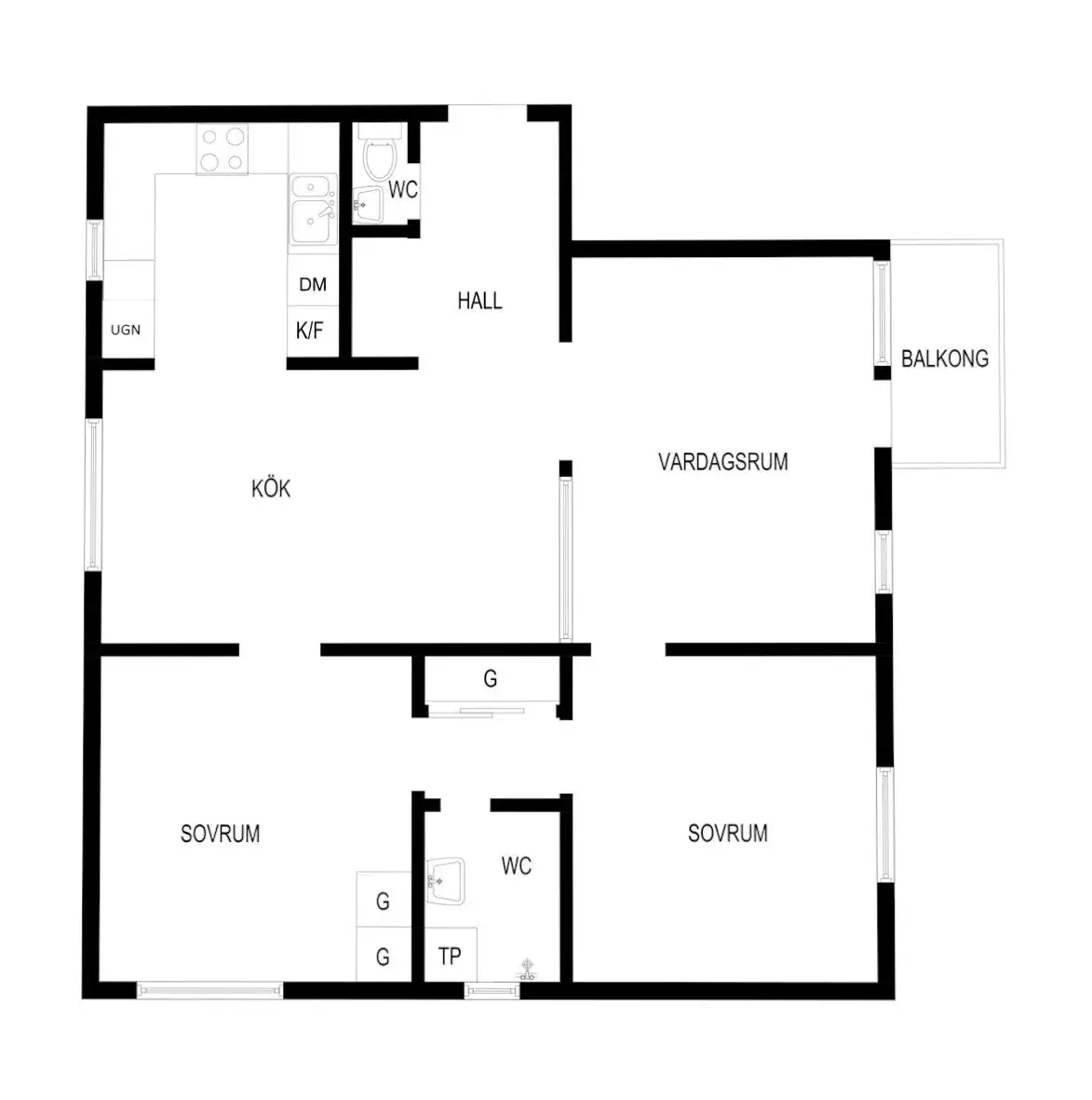 瑞典中性风格公寓，厨房成为家庭核心空间-12
