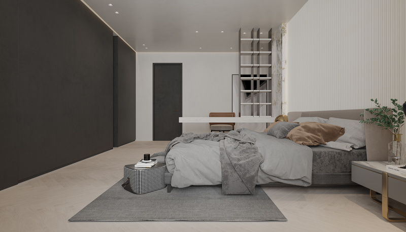 国际半岛轻奢极简风设计 打造金属质感高端住宅-1