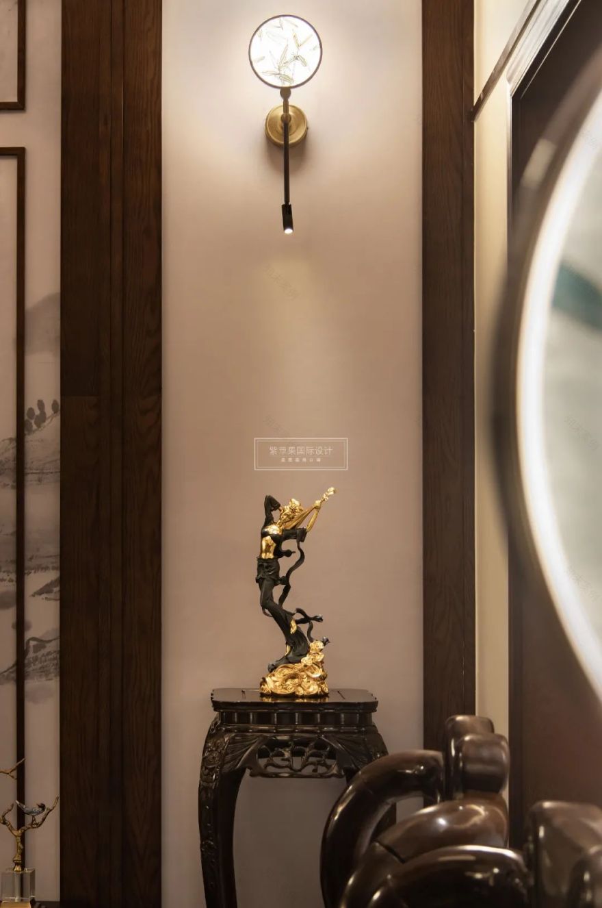 古韵相会,众和东苑 260㎡中式雅居丨紫苹果国际设计-39