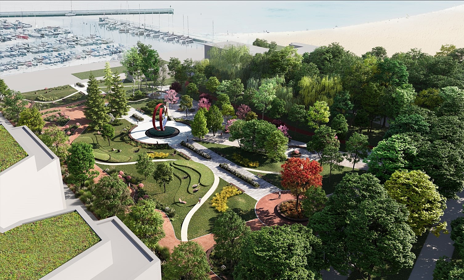 Gdynia港口废弃区公园及周边综合体项目丨Gdańsk的B  C Architekci工作室-0