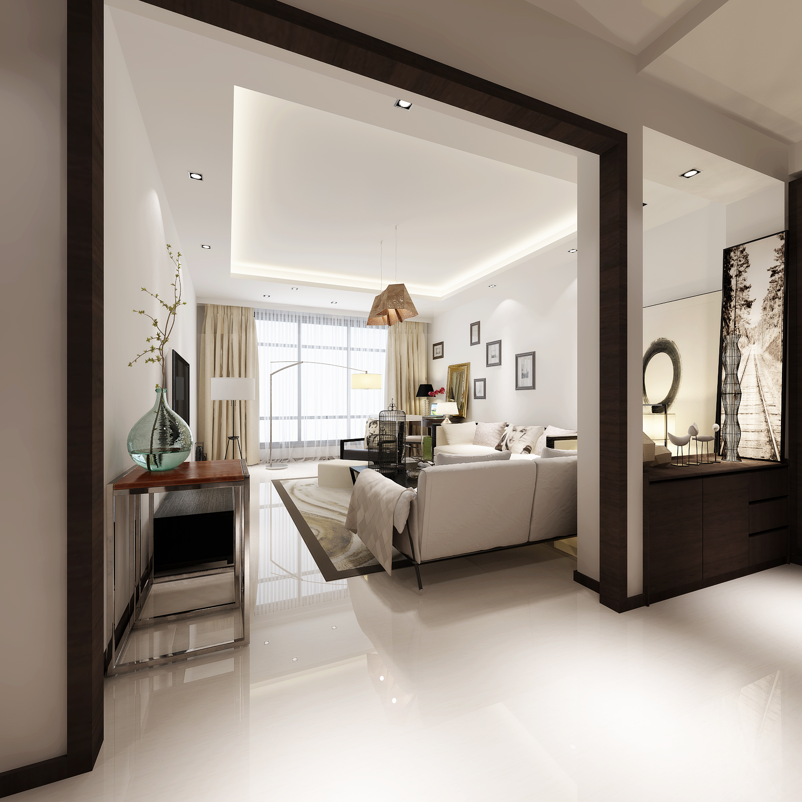 新中式 中式古典 奢华家装别墅样板房-3-25