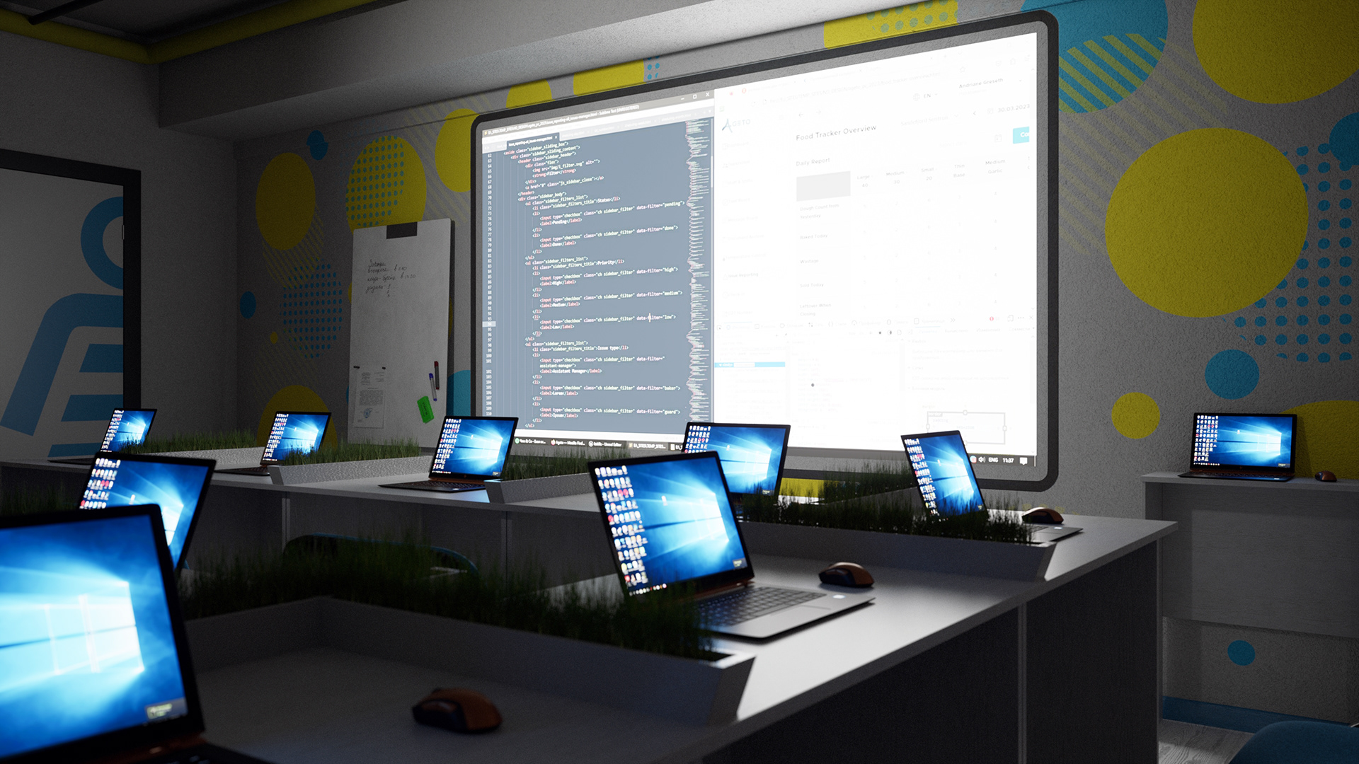 Programming School for Kids 教室设计-17