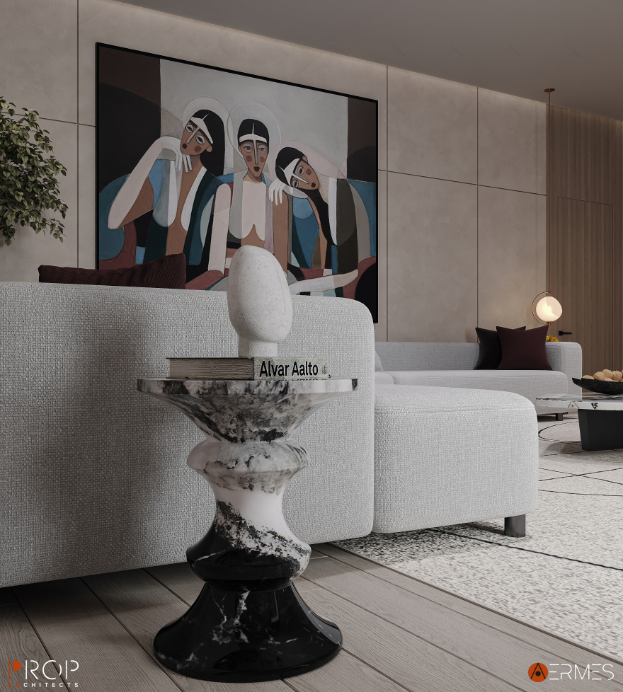 优雅的室内别墅丨沙特阿拉伯吉赞丨PROP & AERMES ARCHITECTS-9