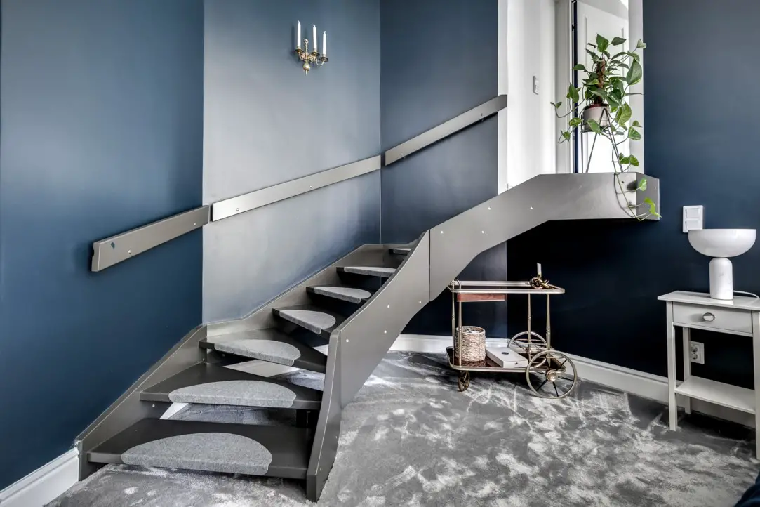 斯德哥尔摩蓝色古典公寓设计-8