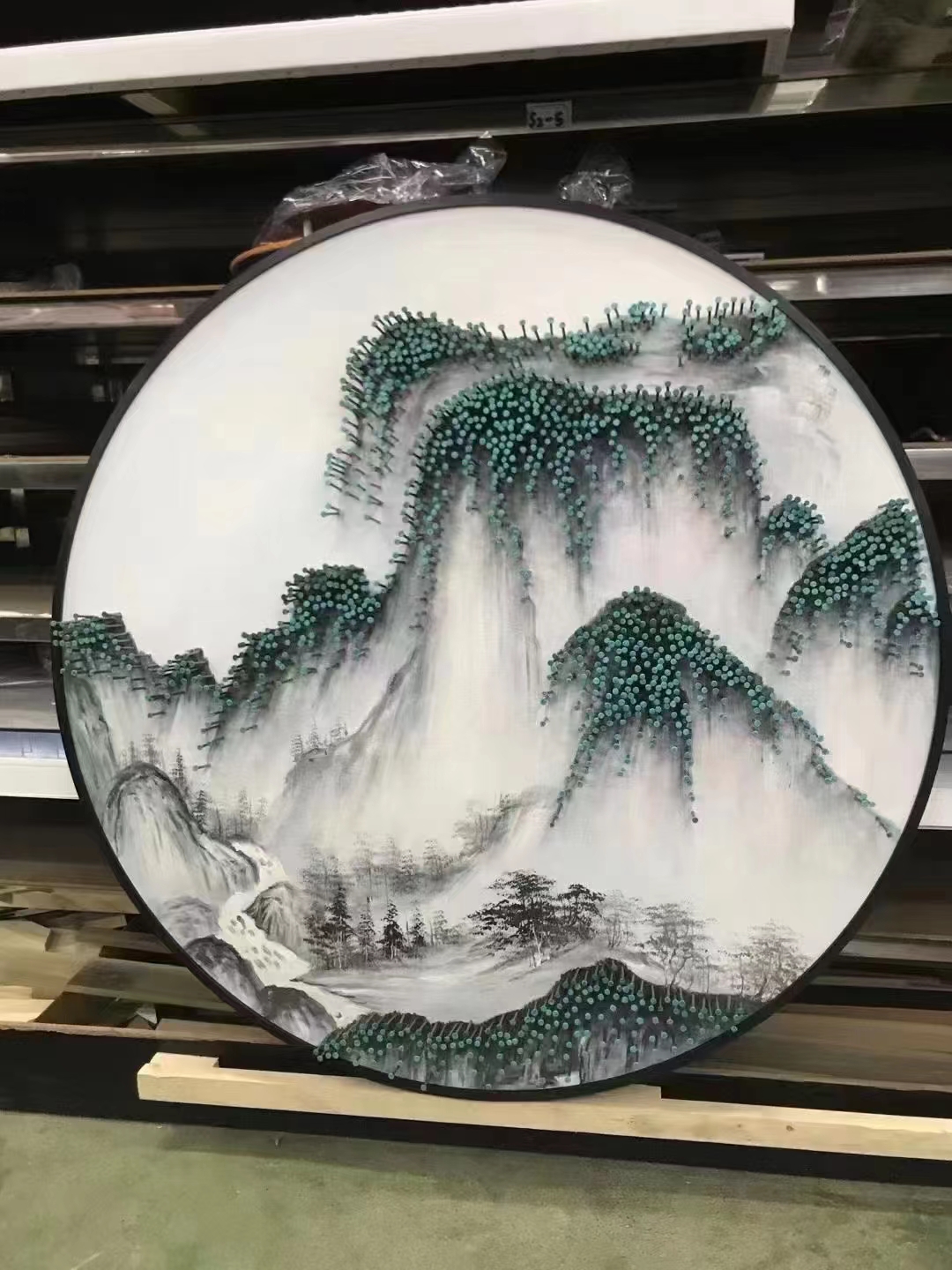 锦泓画业—实物钉子画-7