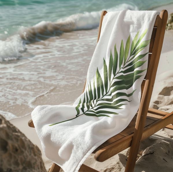 A simple yet elegant illustration of a palm leaf-5