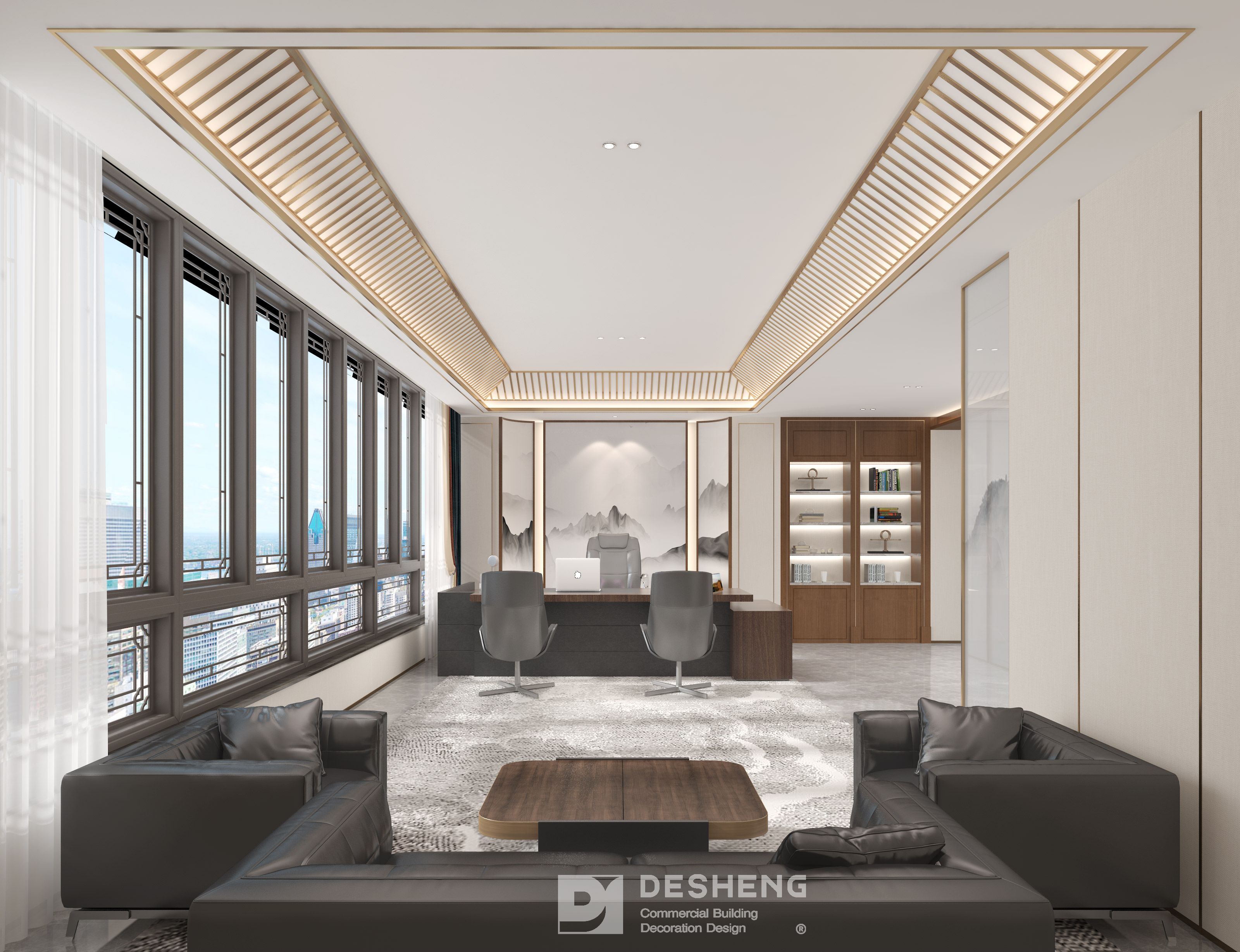 德盛装饰办公室装修案例-中科水务-2