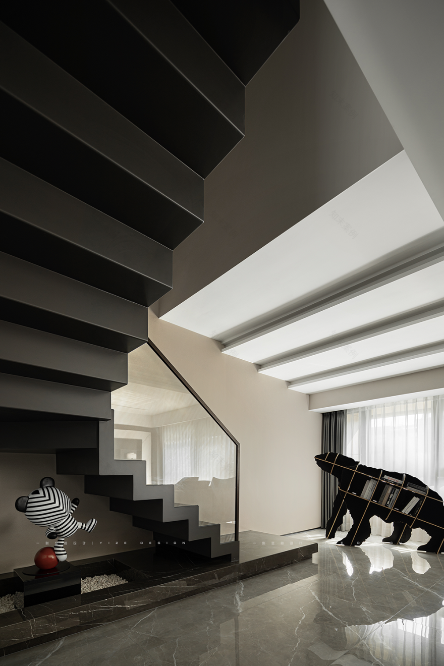 风随影动,黑白写意水墨画之居-15