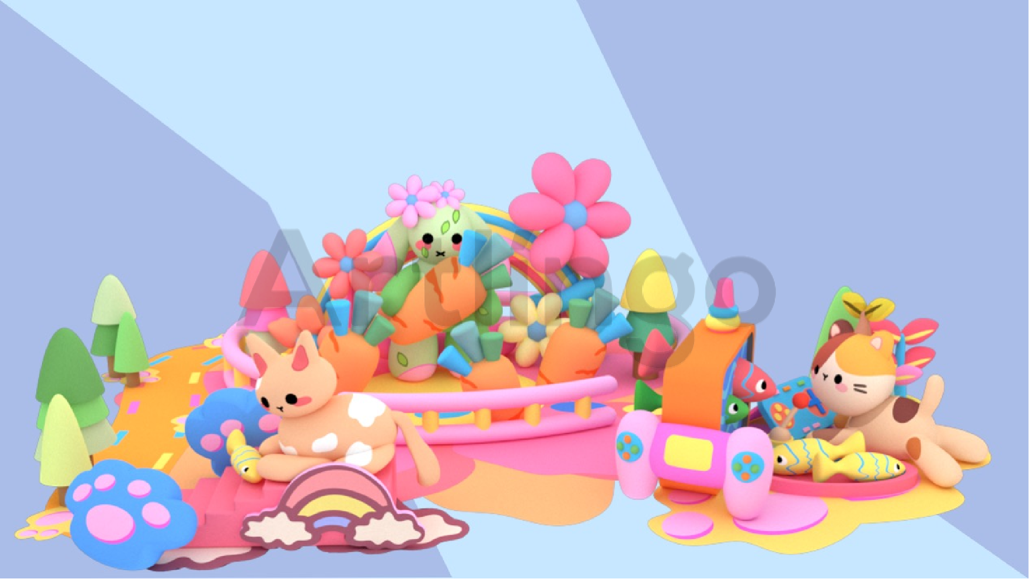 与喵的日子里 IP气模美陈装置展-9