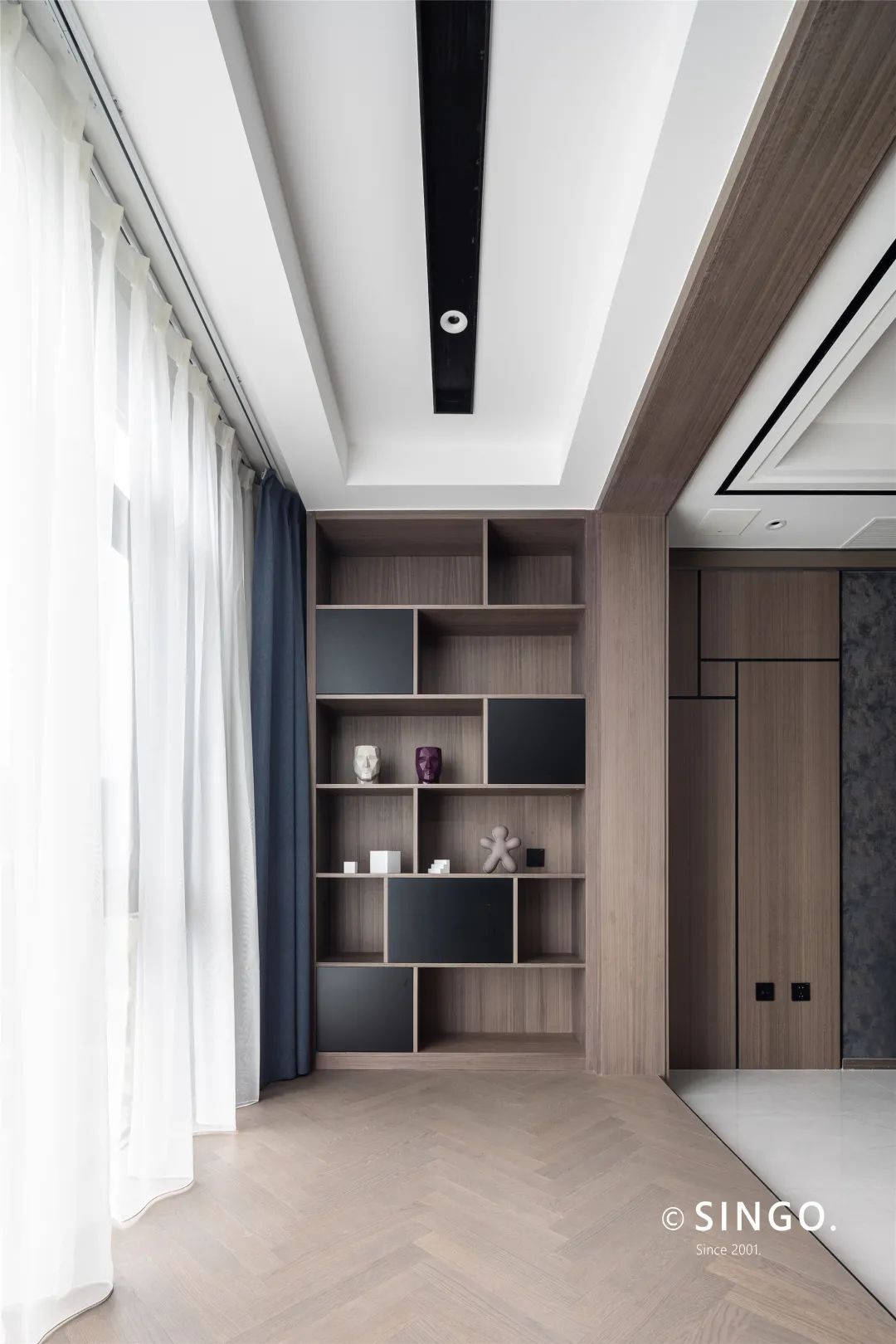 东方一品 | 现代婚房设计,色彩缤纷的温馨空间-45