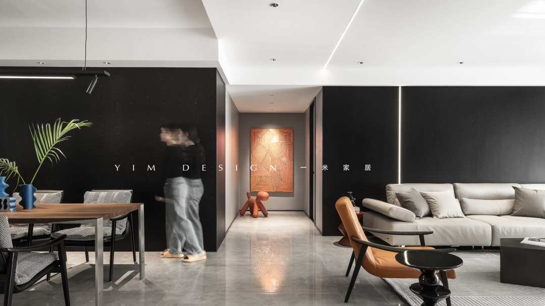 黑白格调,现代平层的独特魅力丨李宝红-6