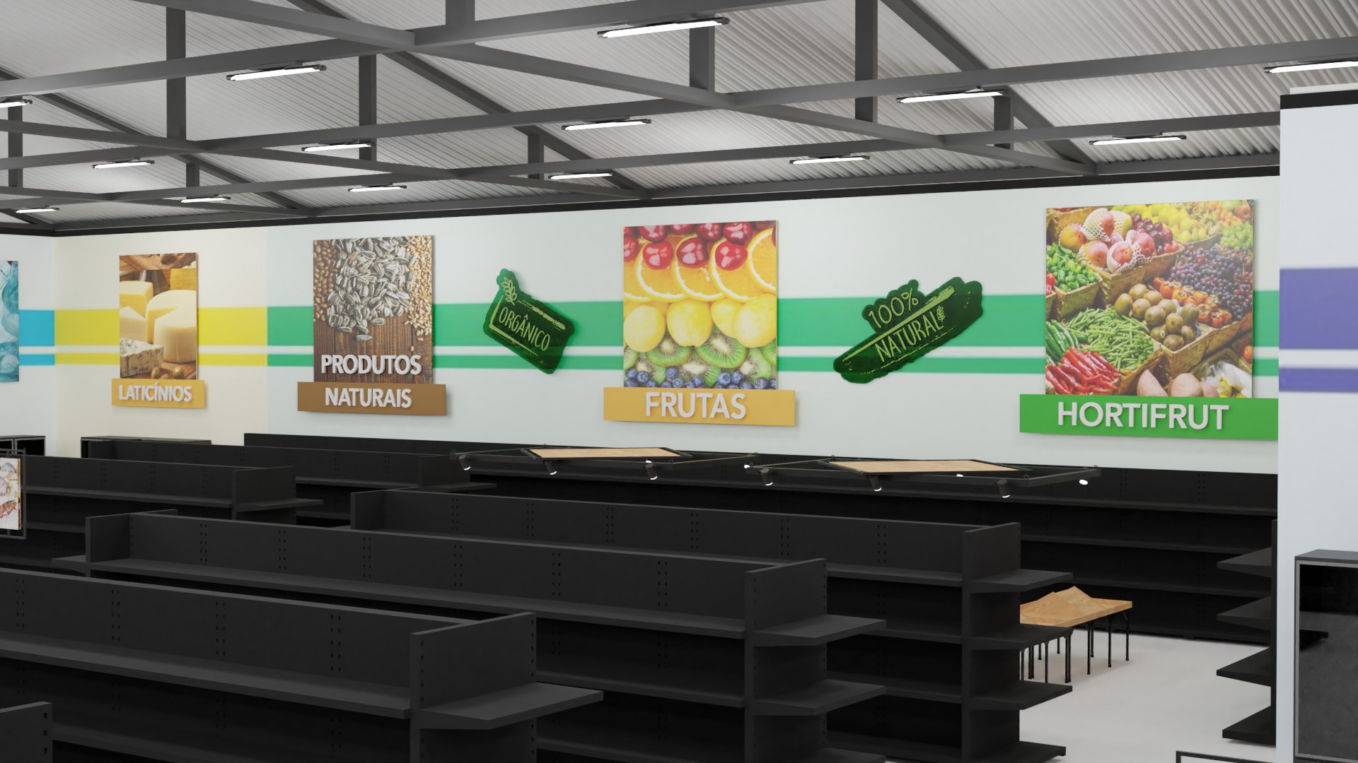 Projeto Interno e Externo 3D para SuperMercado-4