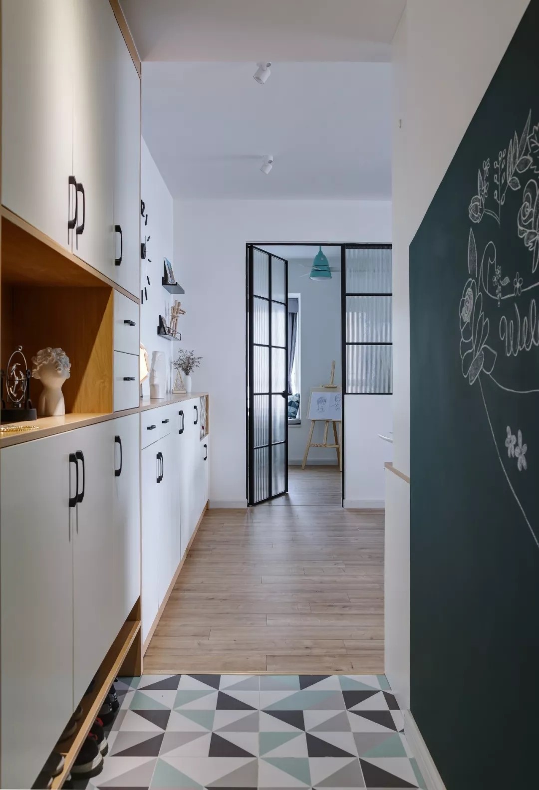 120㎡墨绿配色，清爽自然-5