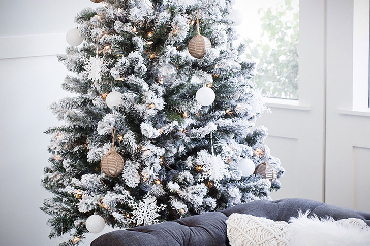 德州自然风白色圣诞家居设计-8