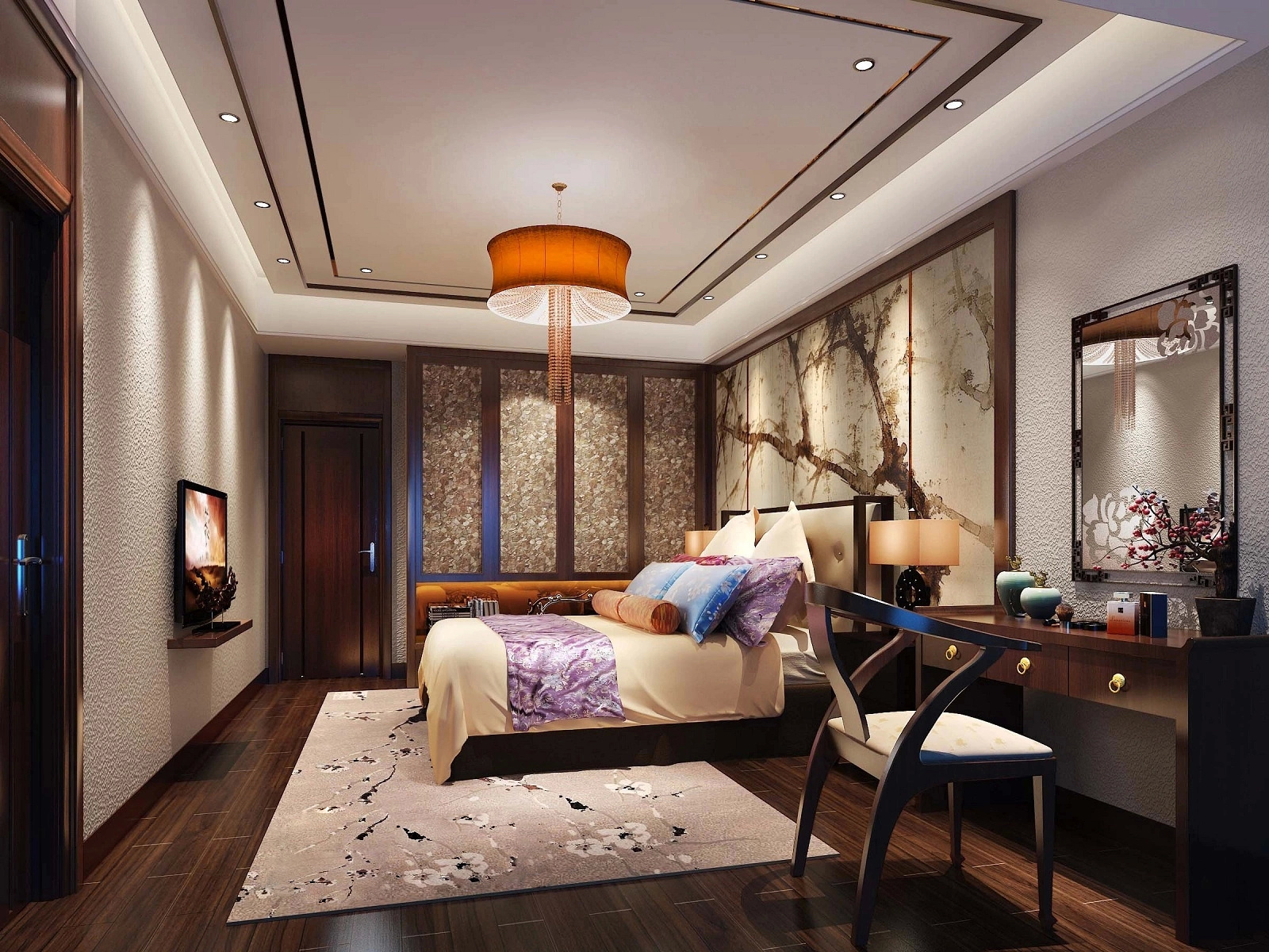 新中式 中式古典 奢华家装别墅样板房-12-26