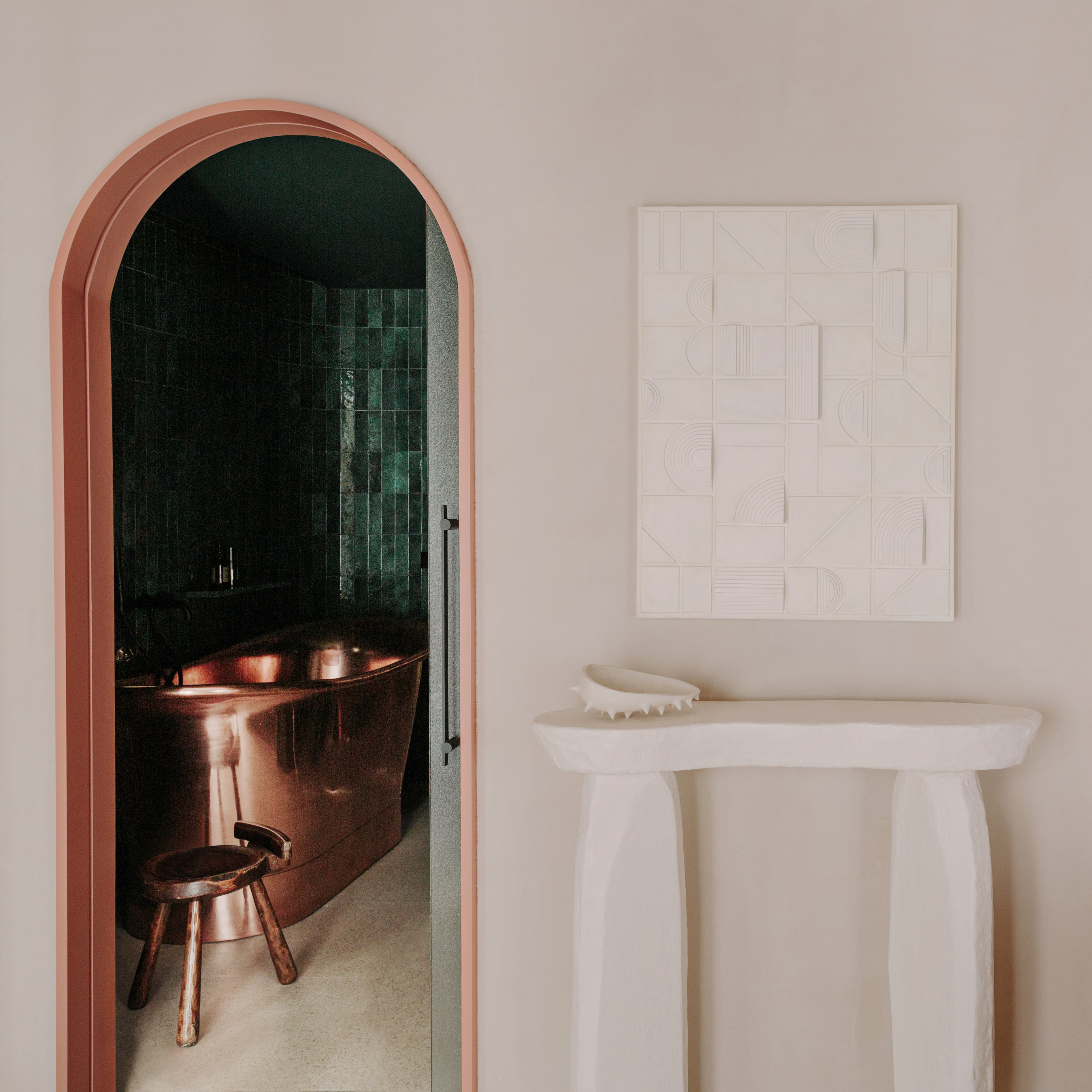 曲线之美 | 巴塞罗那 60 平米海滨风格公寓设计-0