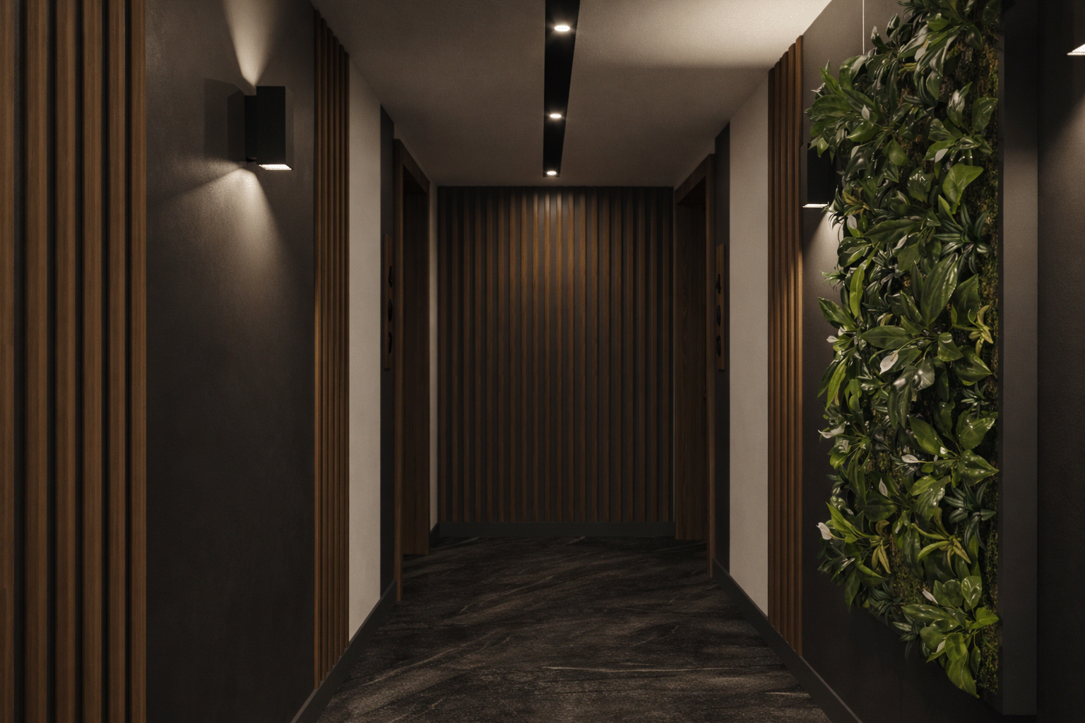 Antarayin Residence: Hallway Design & Execution-4