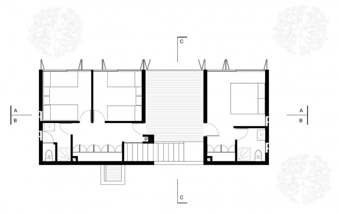 智利 DX Arquitectos 设计的"雾中木屋"-20